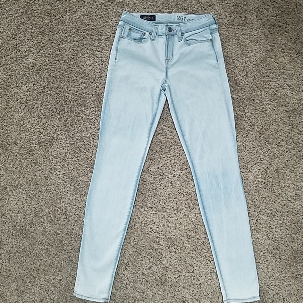 J. CREW Toothpick Ankle Jeans - size 26 x 30